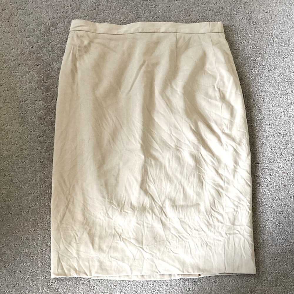 Vintage '80s ESCADA Margaretha Ley 100% wool pencil skirt, Sz 40.